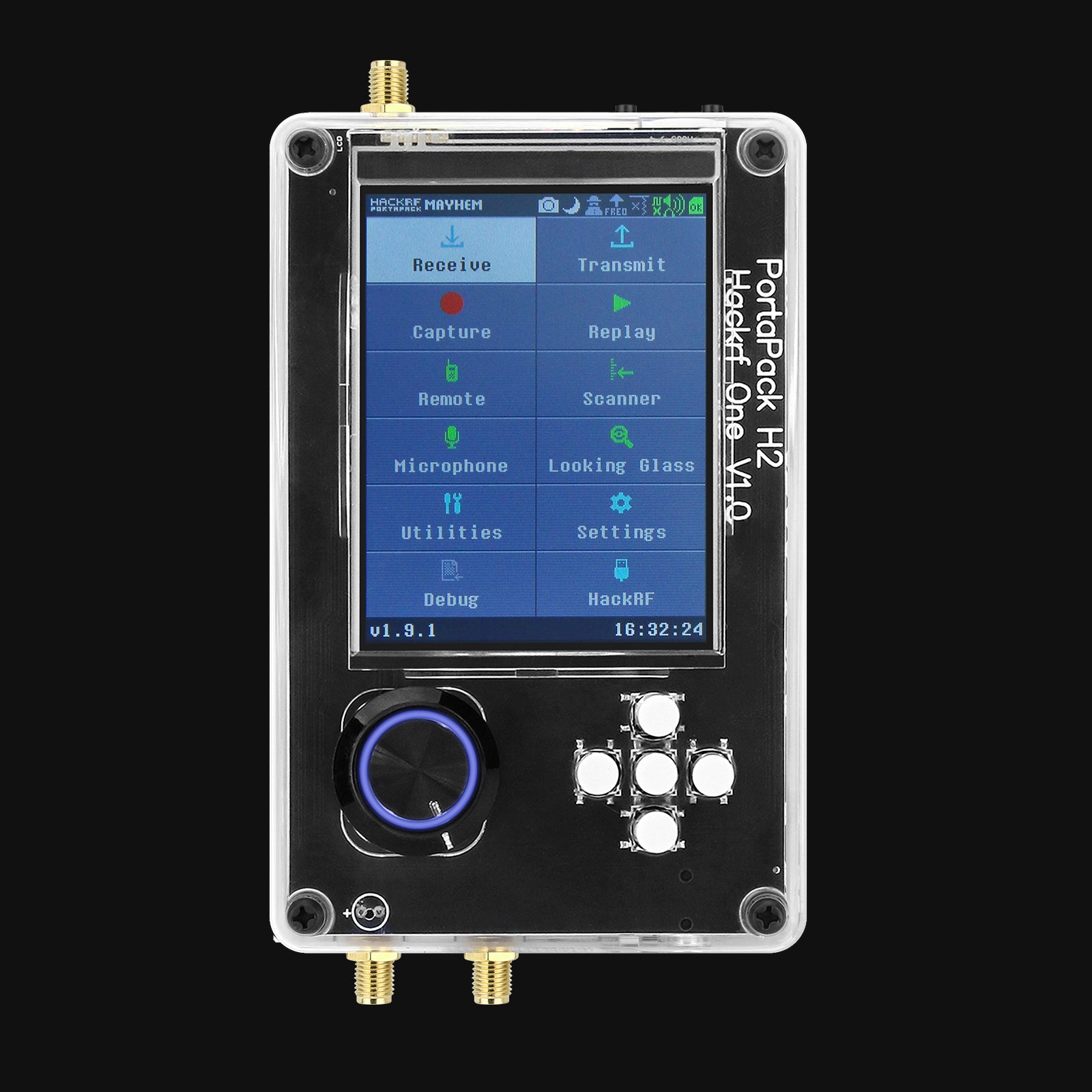 HamGeek HackRF One R9 V2.0.0 + Upgraded PortaPack H2 3.2