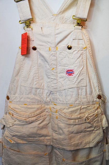 50's Carhartt エプロン付き 生成りオーバーオールPT-193｜VINTAGE