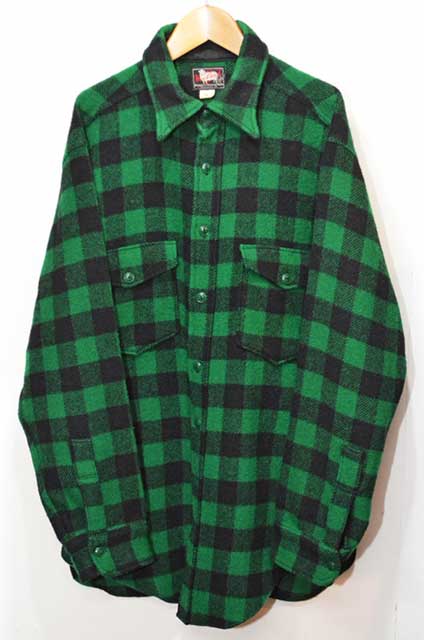 50's Woolrich ウールシャツ - used&vintage box Hi-smile