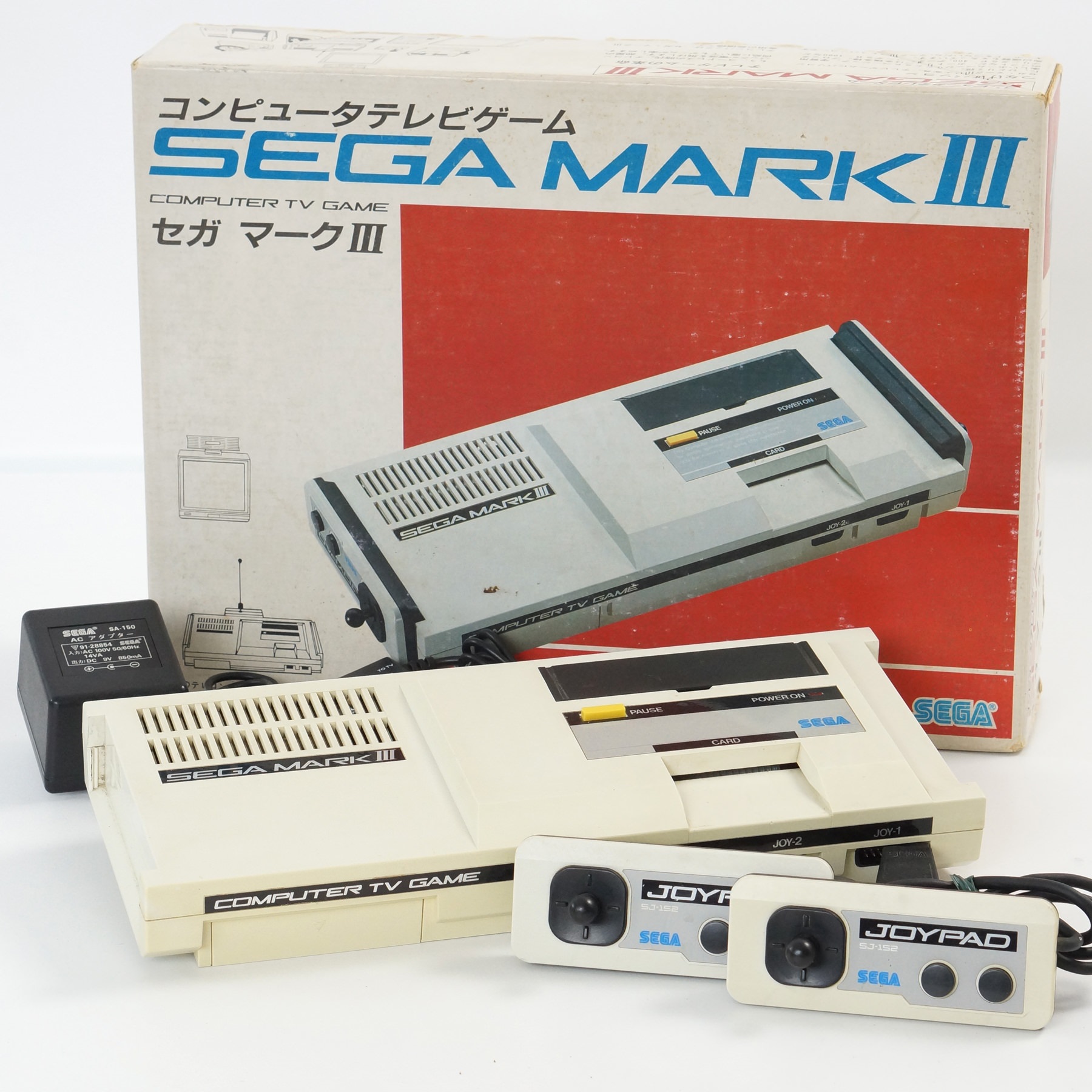 SEGA MARK III 3 Console Boxed Tested System Made in JAPAN Game Ref