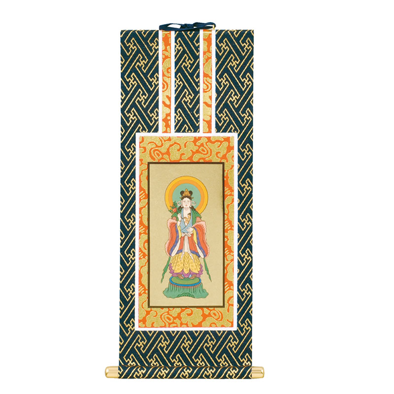 日蓮宗 掛け軸】本尊：曼荼羅、両脇：大黒天/鬼子母神｜ひだまり仏壇