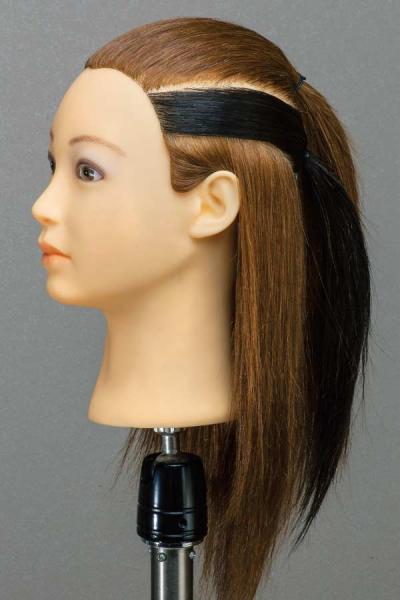 DuoColor 100%人毛 練習用 2色 カットウィッグ 12体セット｜美容ハサミ