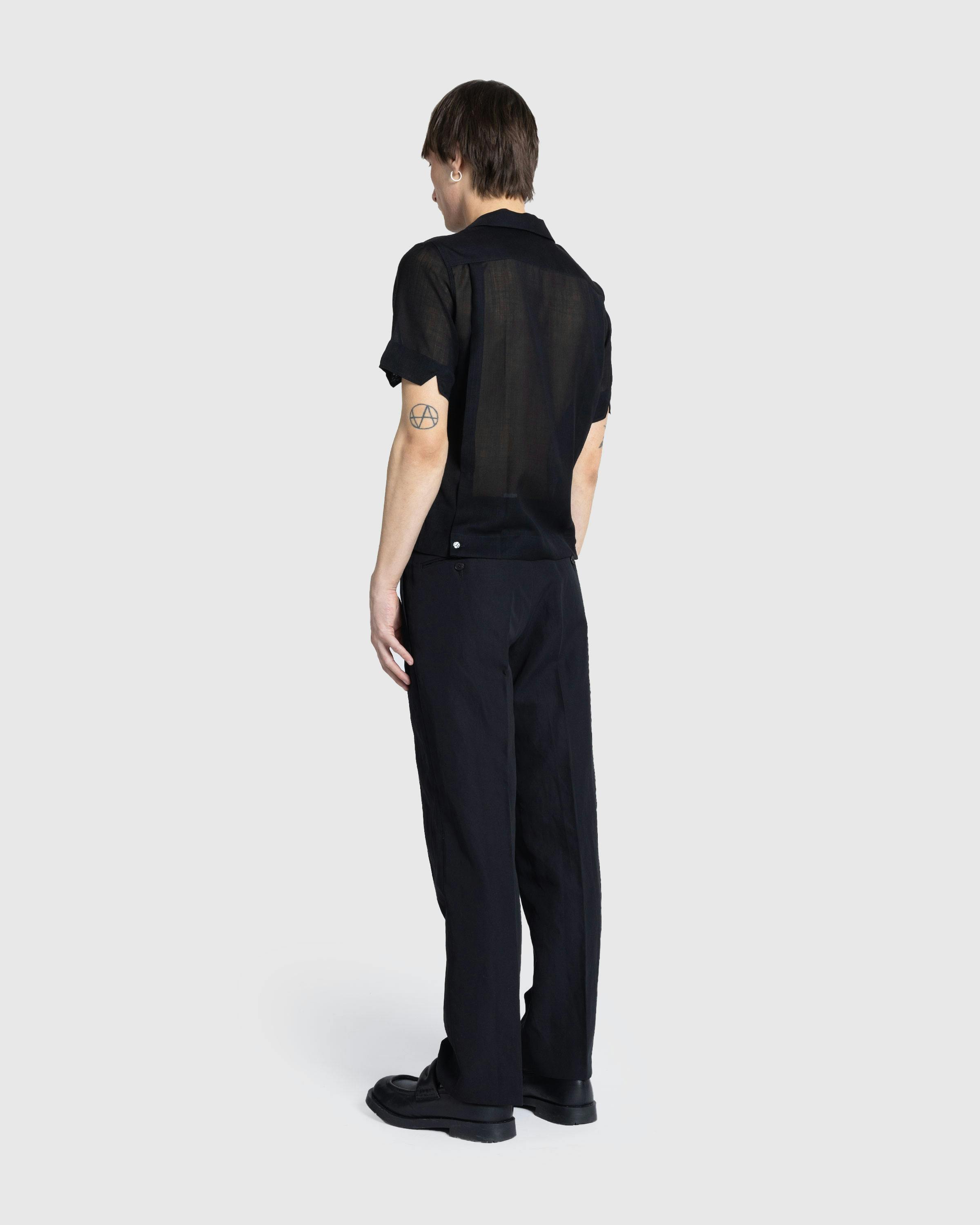 Auralee – Hard Twist Finx Linen Chino Slacks Black