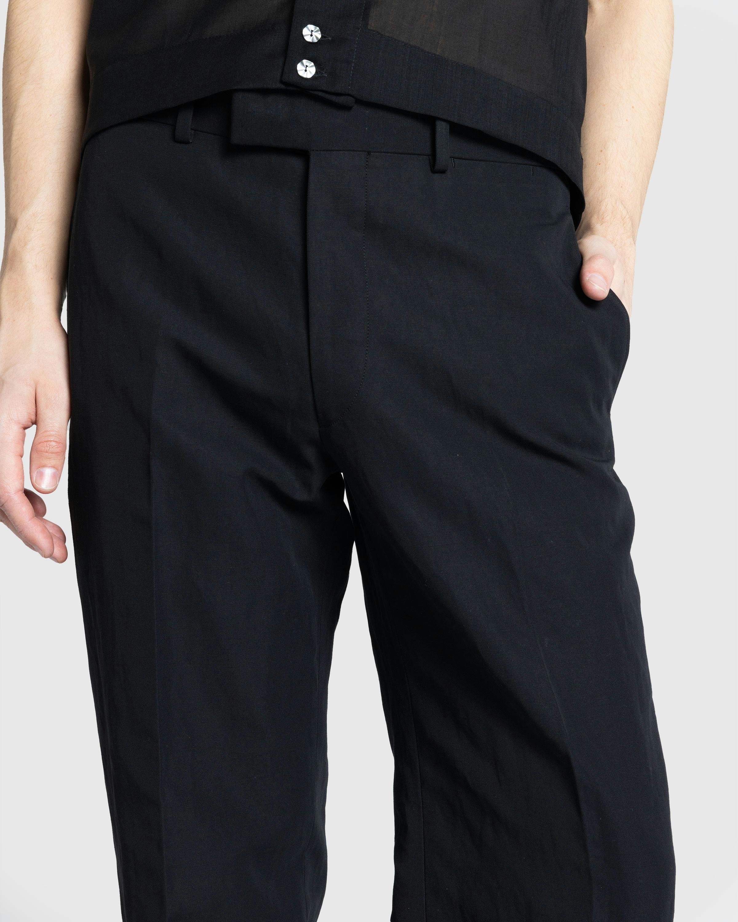 Auralee – Hard Twist Finx Linen Chino Slacks Black