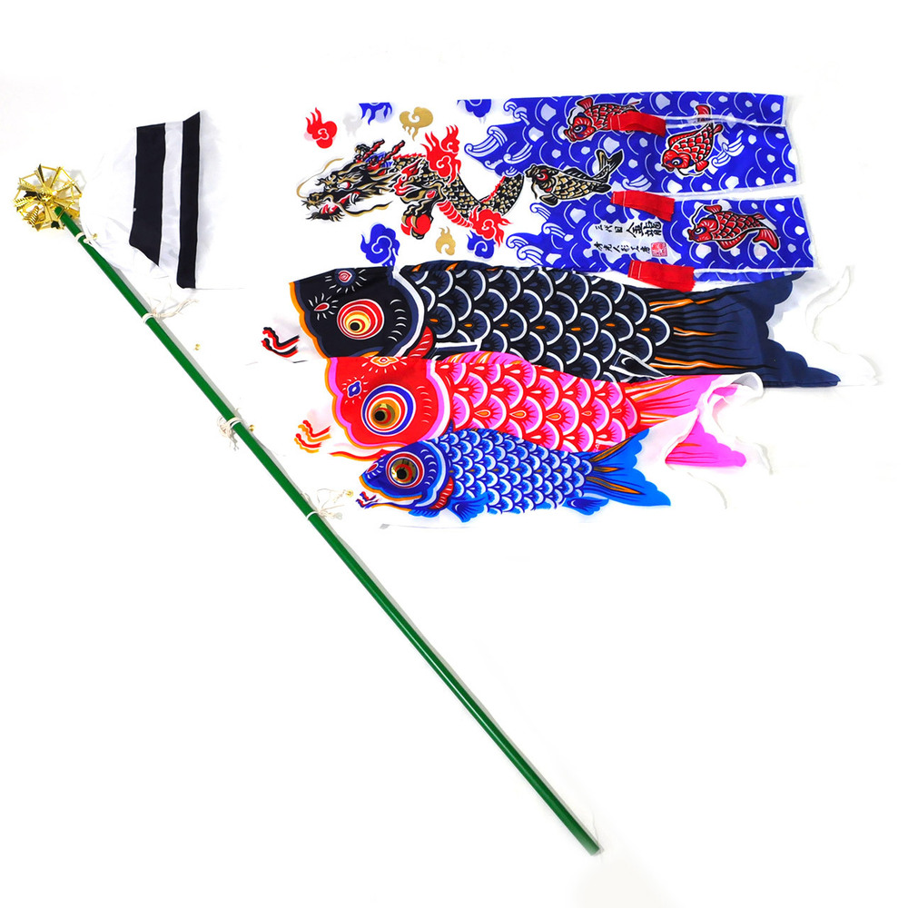 室内用 金昇龍吹流し鯉のぼりセット【C1344A】 | 職人手作りの【秀光