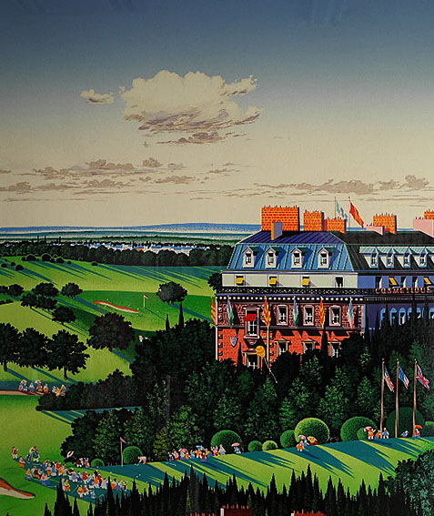 10033] ヒロヤマガタ 山形博道 シルクスクリーン 「カントリークラブ