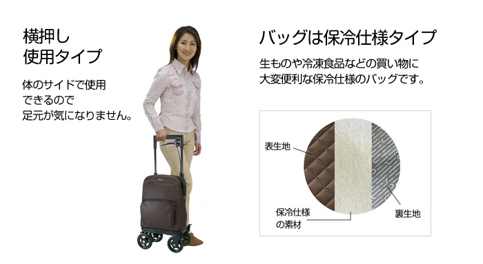 島製作所】ショッピングカー メロディ プリモ(右用・左用) | 格安通販