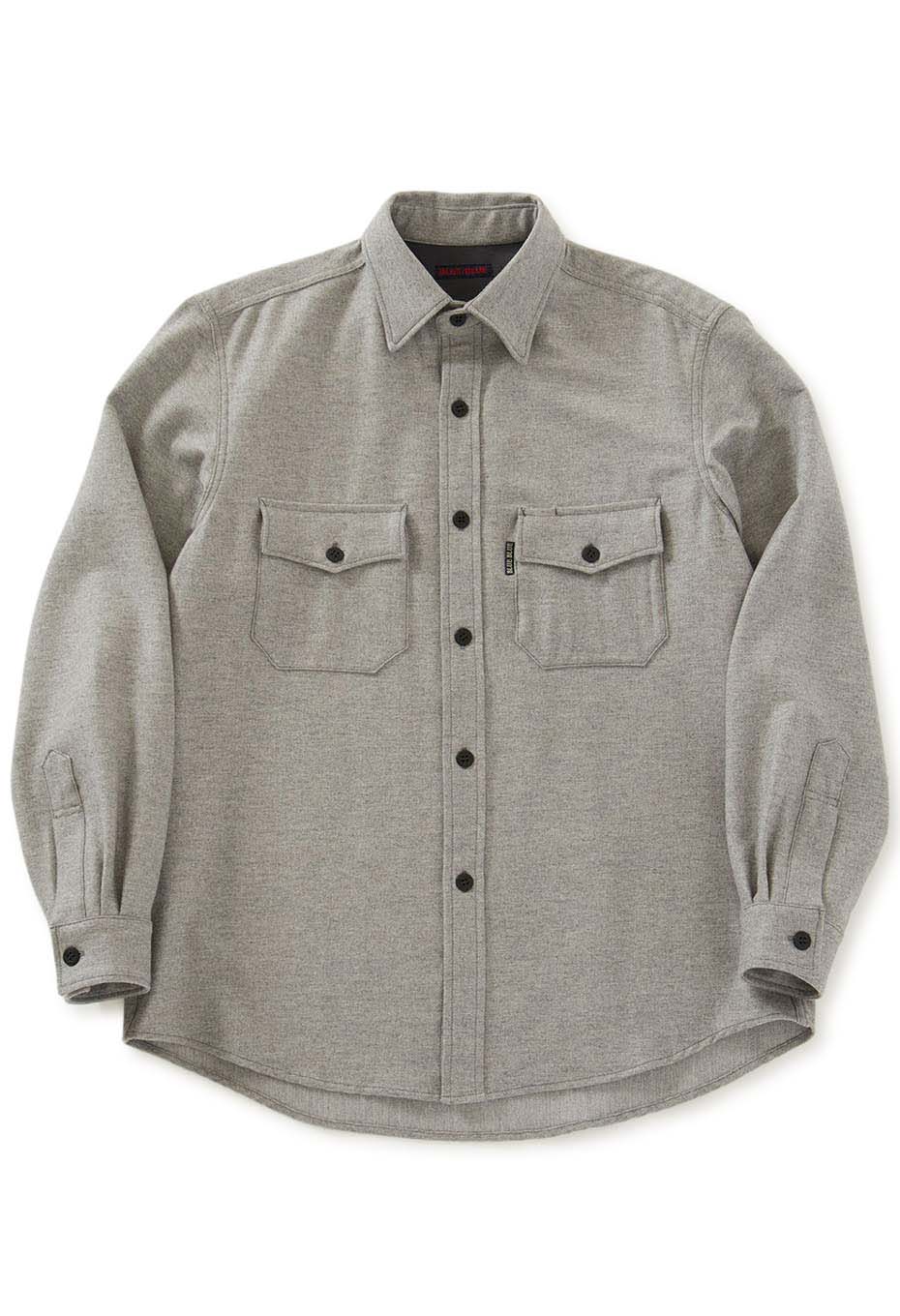 カシミヤミックス ウォッシャブル ツイード CPOシャツ | BLUE BLUE