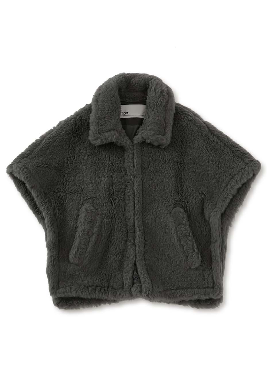 TICCA /ウール ファーポンチョ | TICCA | ハリウッドランチマーケット