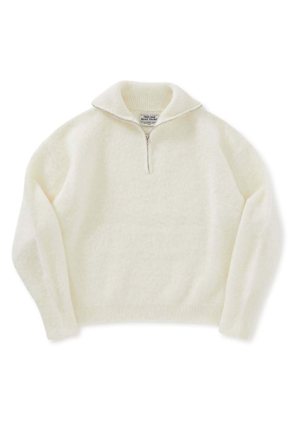 バイカラーモヘア ハーフジップ プルオーバー | HOLLYWOOD RANCH