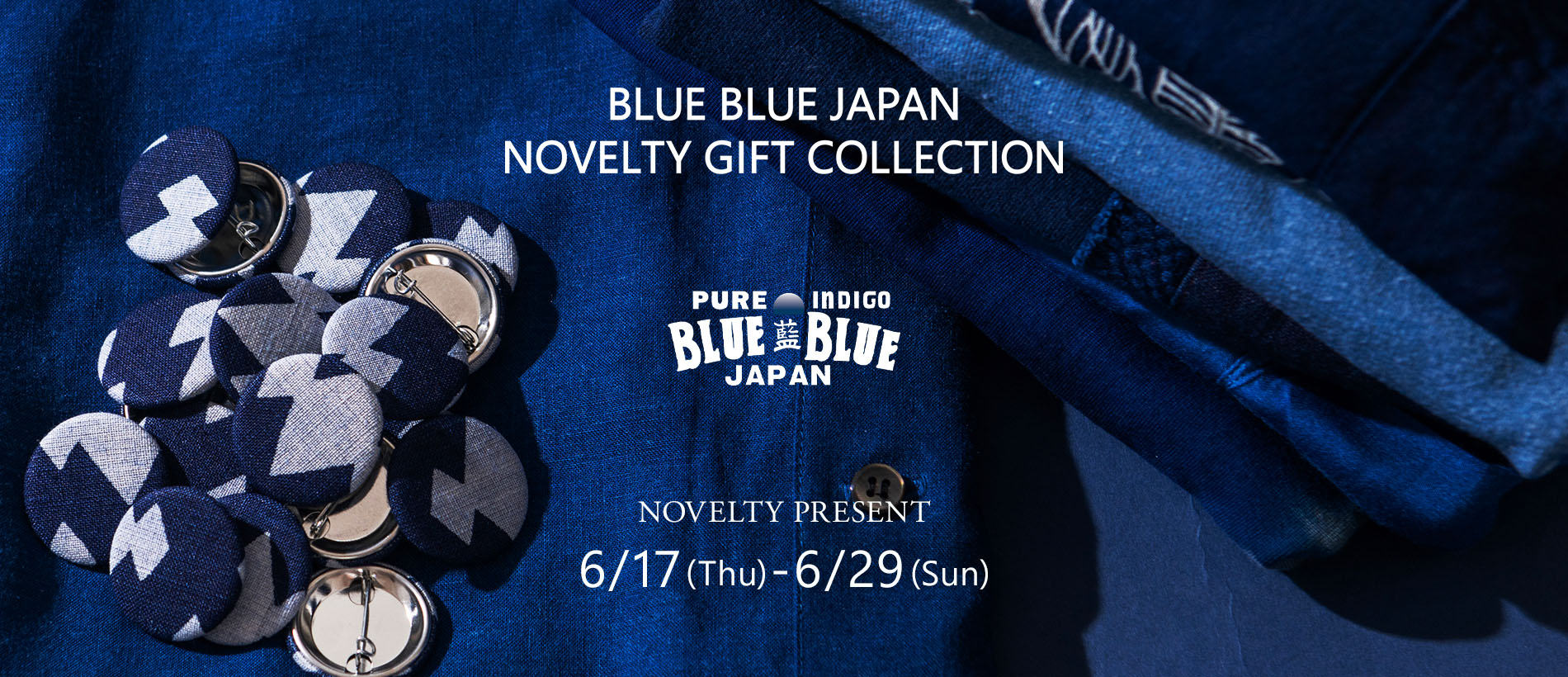 BLUE BLUE JAPAN NOVELTY GIFT COLLECTION | オリジナル缶バッジ
