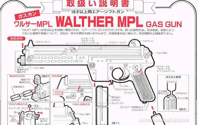 ヨネザワ ワルサーMPL ビンテージ エアガン レビュー