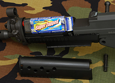 SIG 552 SEALS 電動ガンチークパット、ライト付き SIG 552 SEALS 電動