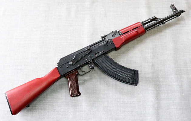東京マルイ AKM ガスブロ木製ストック ハンドガード 付き 予備マガジン