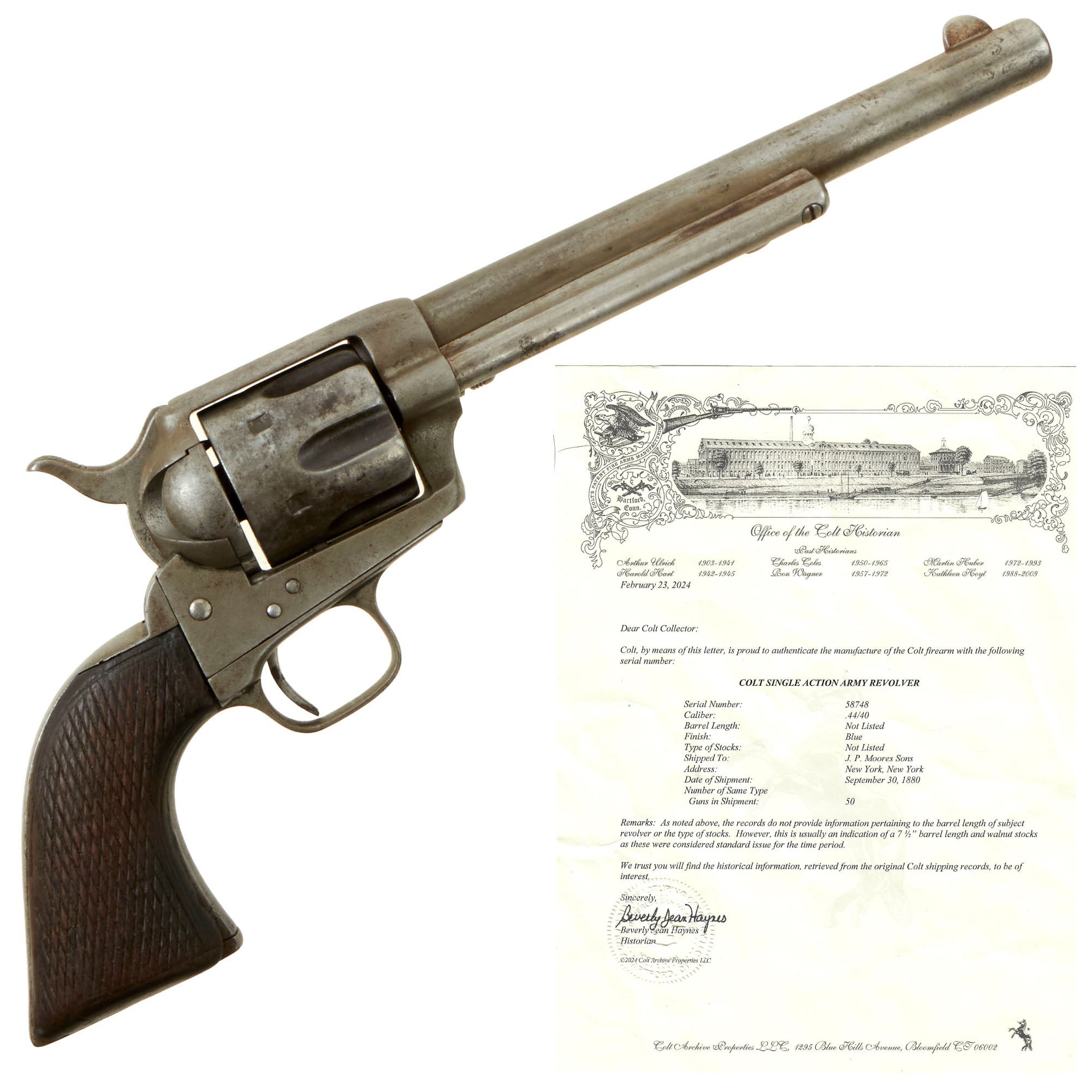Original U.S. Colt Frontier Six Shooter .44-40 Revolver made in