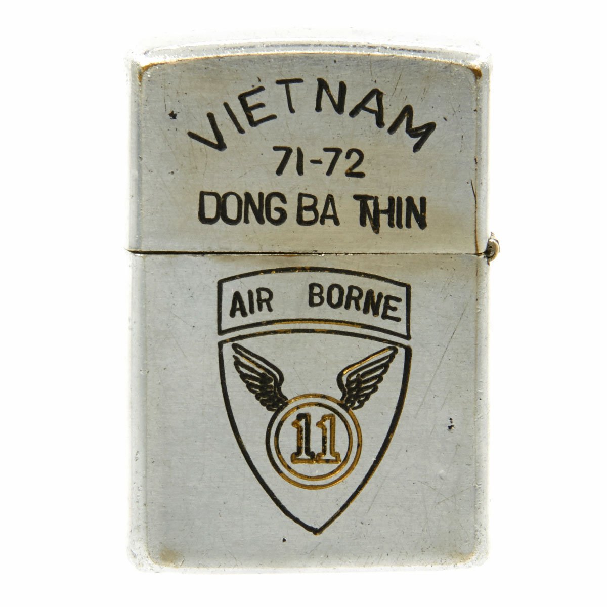 Original U.S. Vietnam War 11th Airborne Division Inscribed Zippo