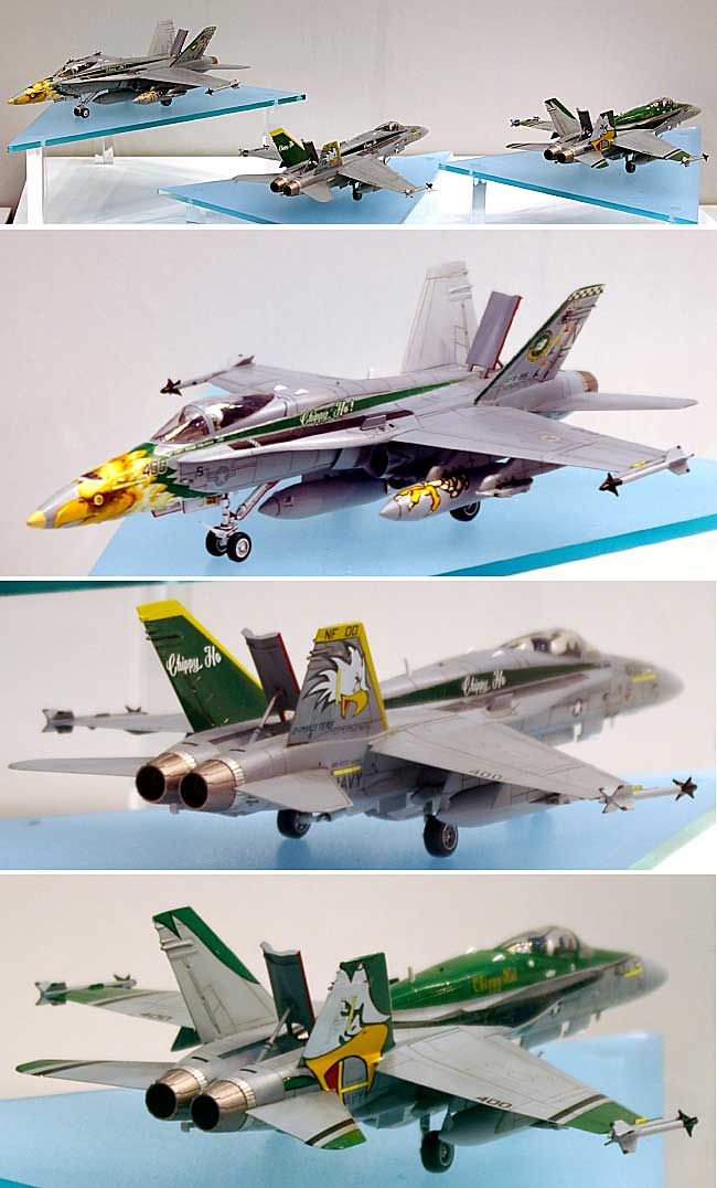ハセガワ F/A-18C ホーネット チッピー Ho ヒストリー (3機セット） 1