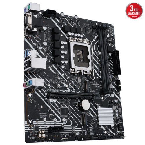 ASUS Prime H610M-E D4-CSM Intel H610 Soket 1700 DDR4 3200MHz mATX