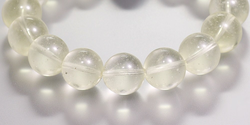 最高品質]天然モルダバイト約18mm玉＆リビアングラスブレスレット（約