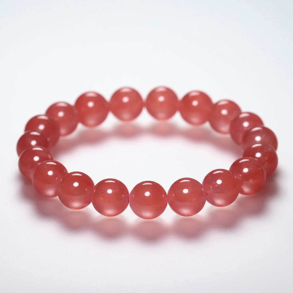高品質++]アルゼンチン産インカローズブレスレット（約10mm玉） - 埼玉