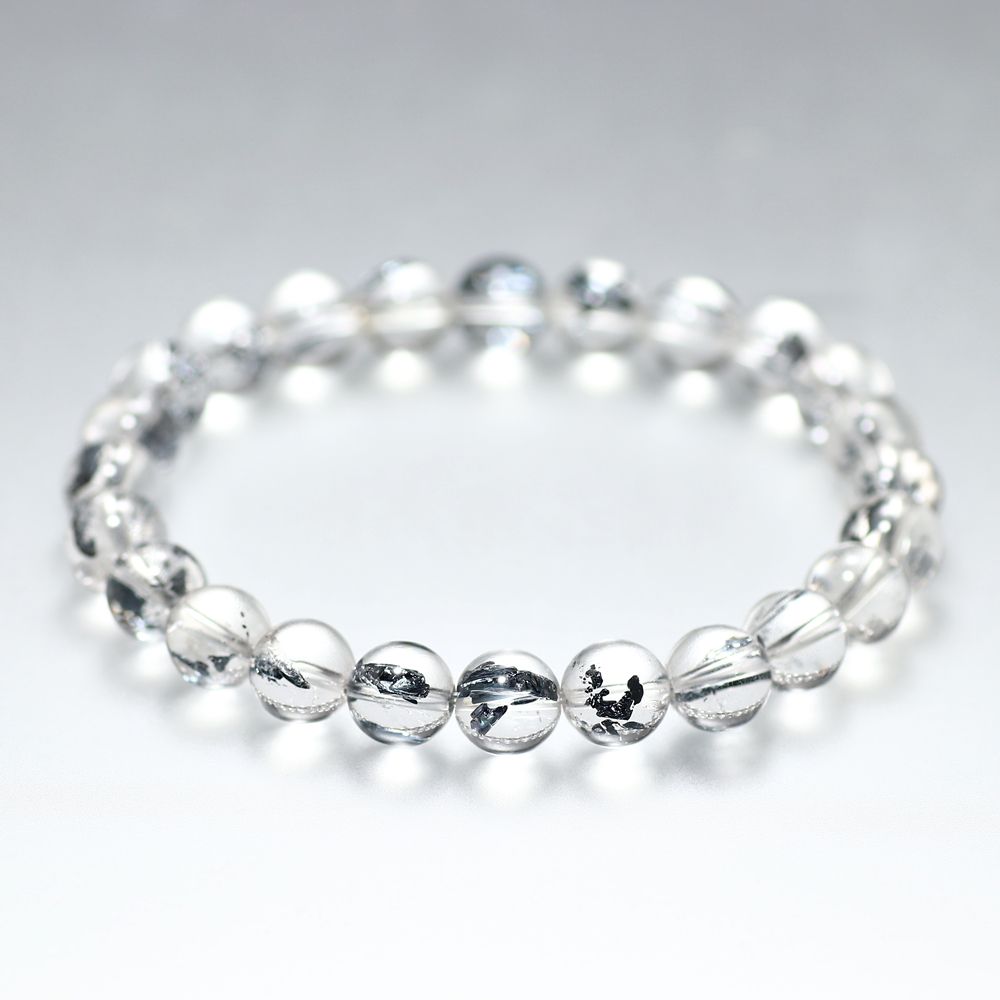 高品質]スティブナイトインクォーツブレスレット（約8mm玉） - 埼玉県