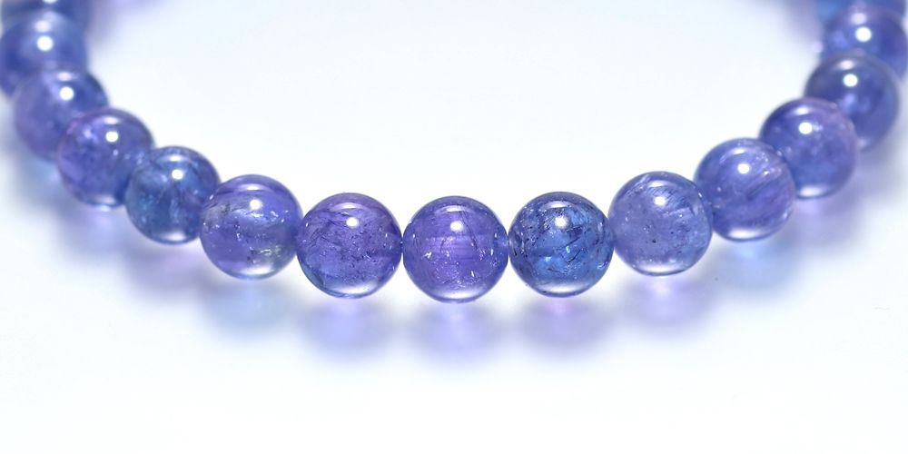 高品質++]タンザナイトブレスレット（約7mm玉） - 埼玉県吉川市の