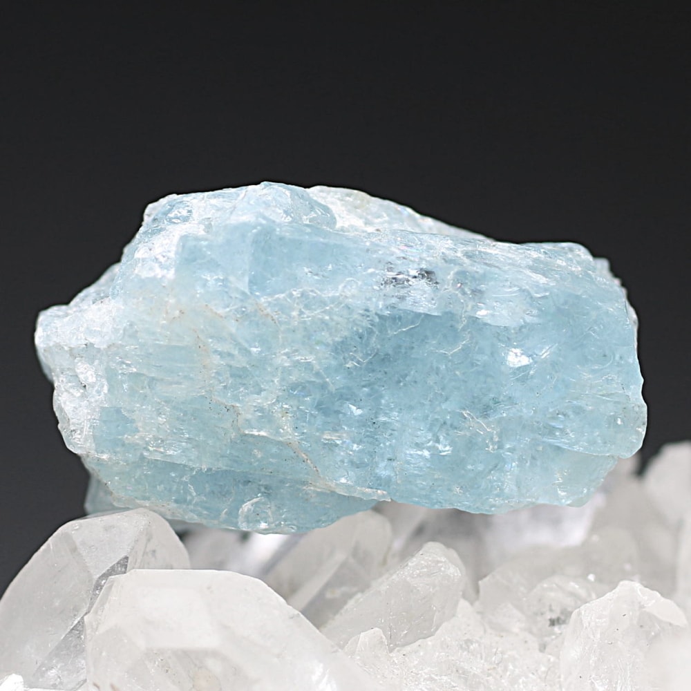 ブラジル産]天然アクアマリン結晶/未加工原石（非加熱無着色・12.9g