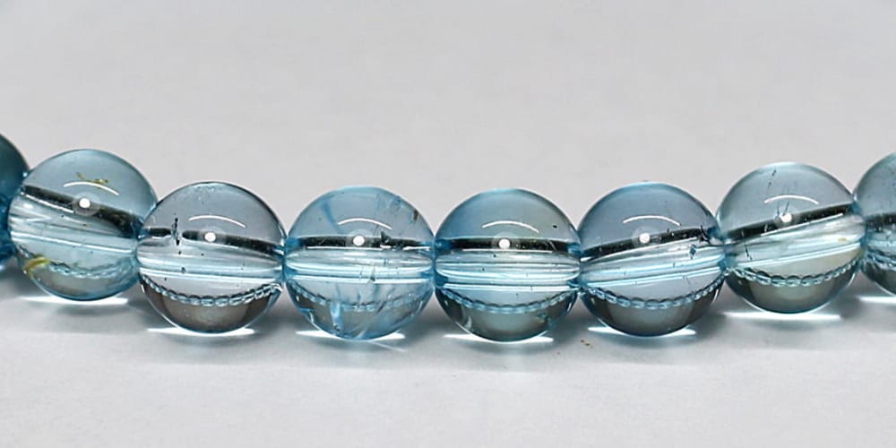 高品質++]ブルートパーズブレスレット（約7mm玉） - 埼玉県吉川市の