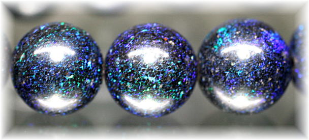 3A++]ブラックマトリックスオパールブレスレット（約12mm玉） - 埼玉県