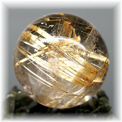 高品質]ゴールドルチルクォーツ丸玉/スフィア - 埼玉県吉川市の天然石