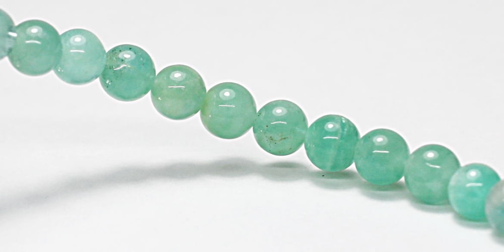 高品質]ザンビア産エメラルドブレスレット（約5.5mm玉） - 埼玉県吉川