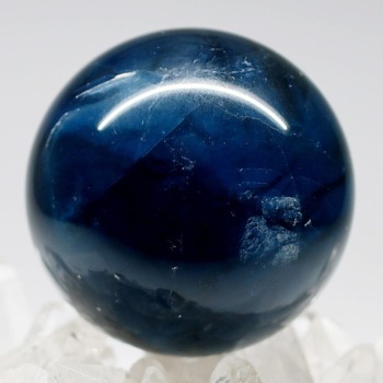 ブルーフローライト丸玉（スフィア、球体石） - 埼玉県吉川市の天然石