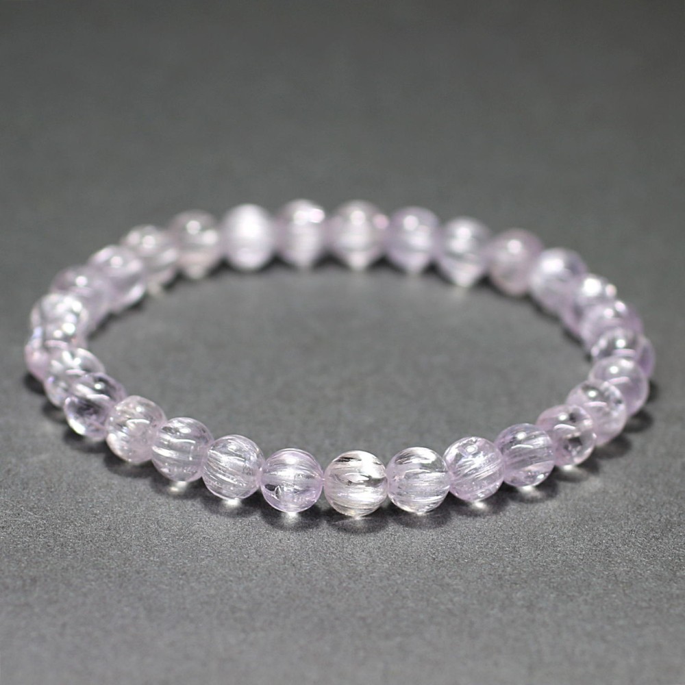 高品質++]クンツァイトキャッツアイブレスレット（約6mm玉） - 埼玉県