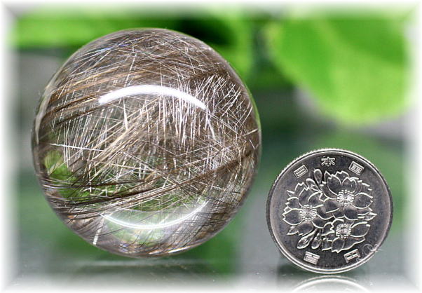 高品質]シルバールチルクォーツ丸玉/スフィア - 埼玉県吉川市の天然石