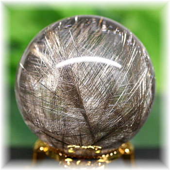 高品質]シルバールチルクォーツ丸玉/スフィア - 埼玉県吉川市の天然石