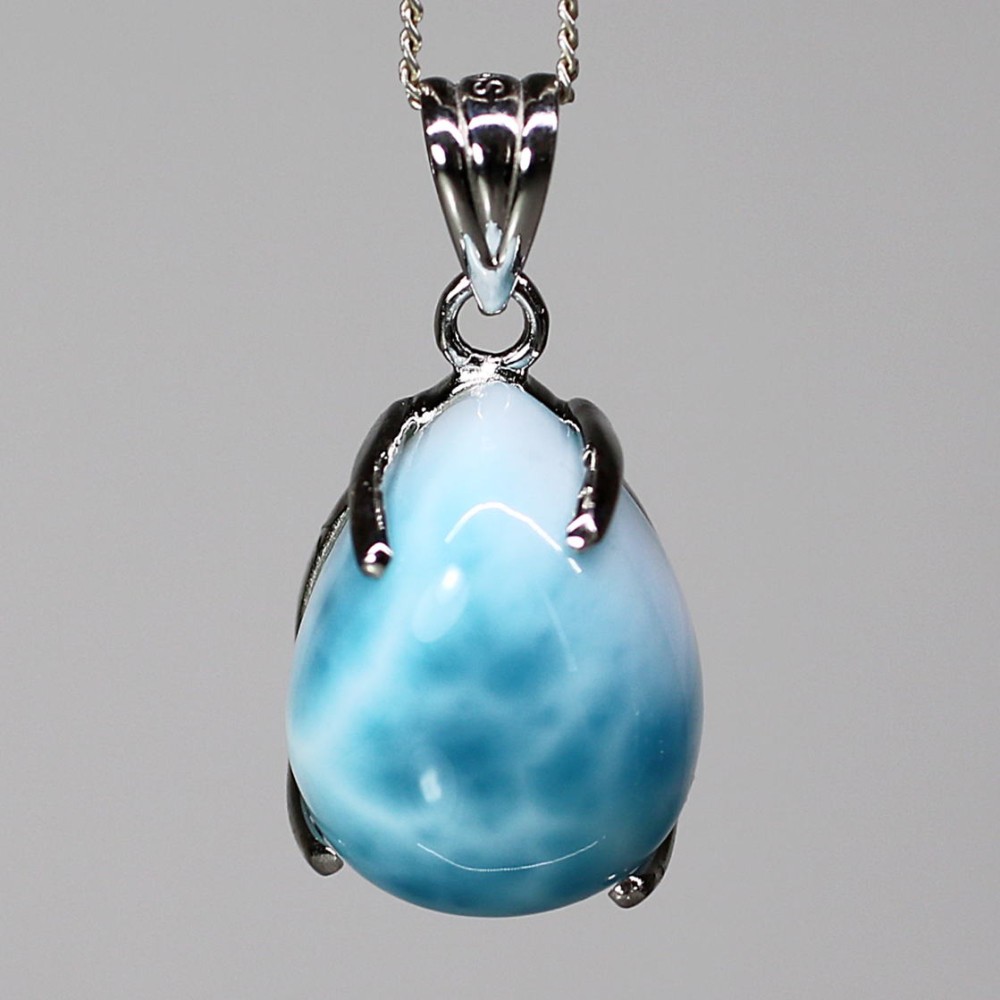 特別価格/高品質]ラリマーペンダントトップ（シルバー925） - 埼玉県