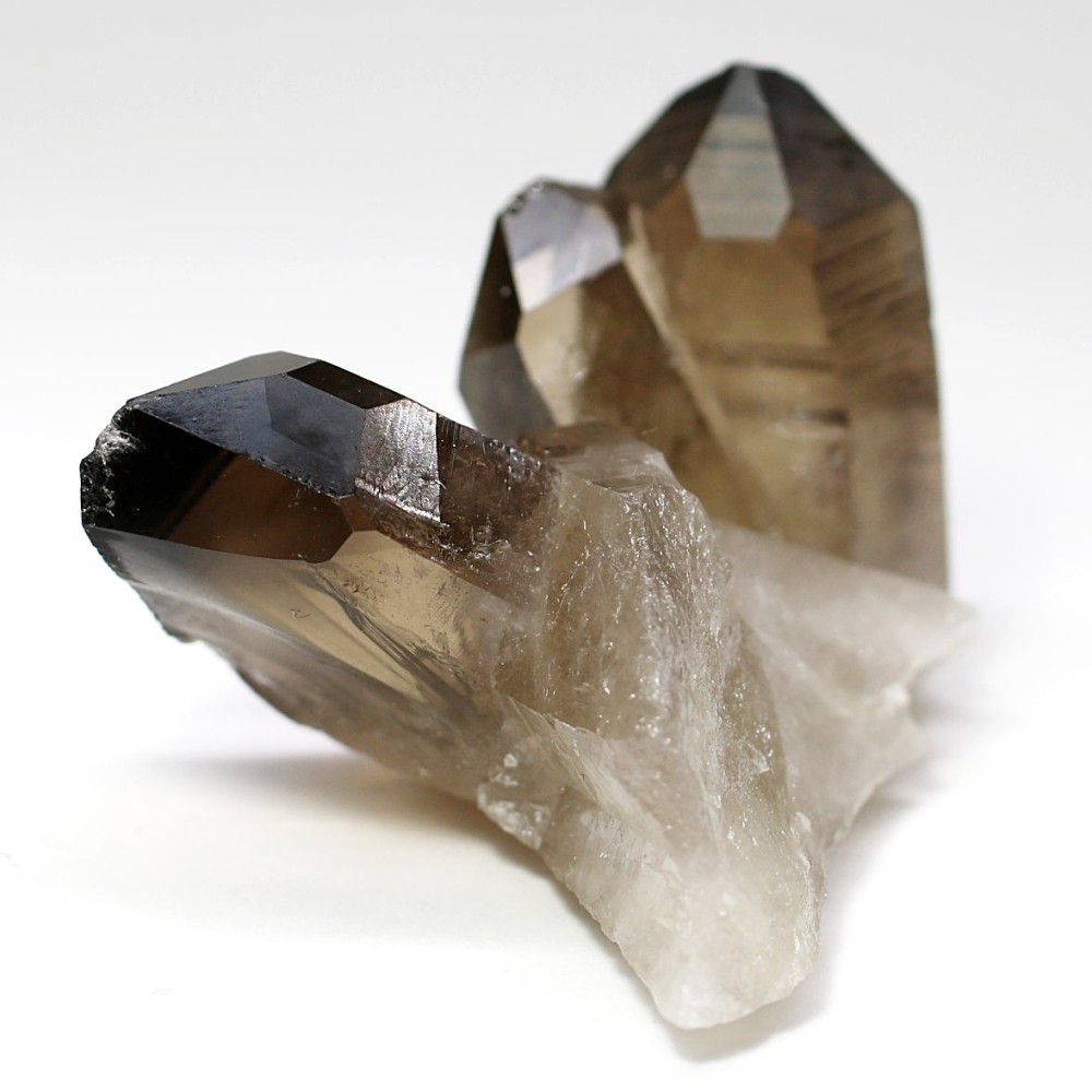 ブラジル産]ナチュラルスモーキークォーツクラスター（天然未処理原石