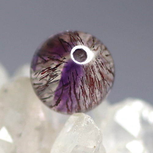 最高品質]アメジストスーパーセブン1粒売り（8.3mm） - 埼玉県吉川市の