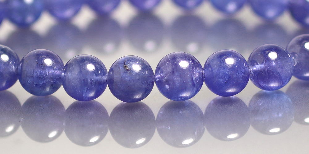 3A]タンザナイトブレスレット（約8mm玉） - 埼玉県吉川市の天然石専門