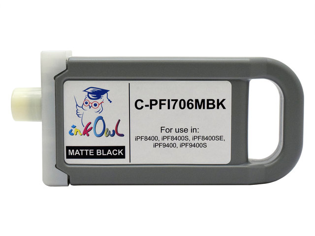 700ml Compatible Cartridge for CANON PFI-706MBK MATTE BLACK - InkOwl