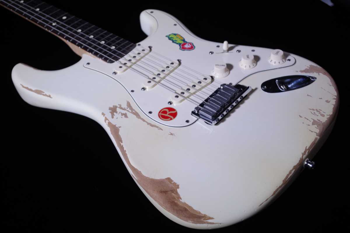 CUSTOM-MADE Stratocaster Relic / Aged Olympic White
