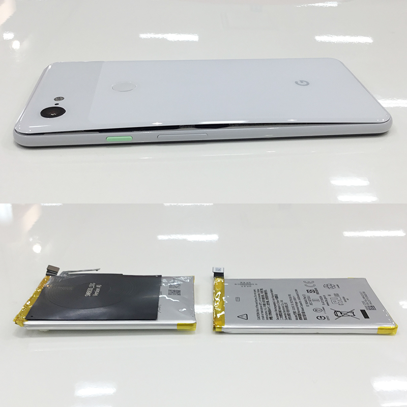 Google Pixel3 XL 膨張したバッテリー交換のレポート | スマホ修理なら