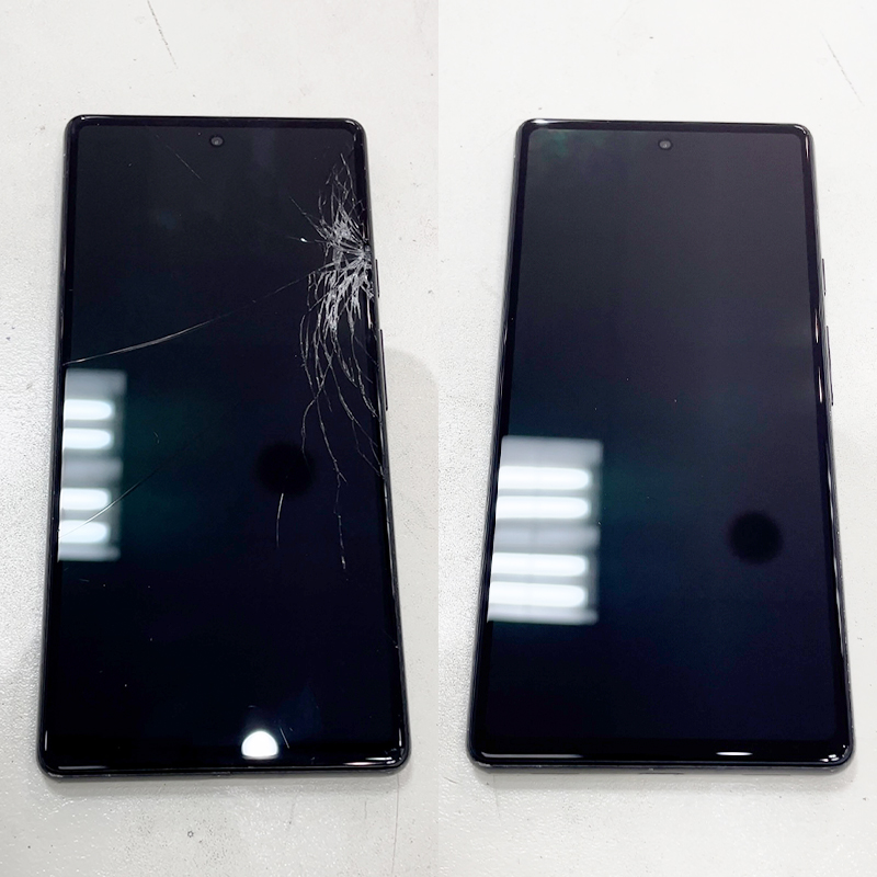 Pixel 6a 画面割れ 表示不良修理！ | スマホ修理ならiCracked