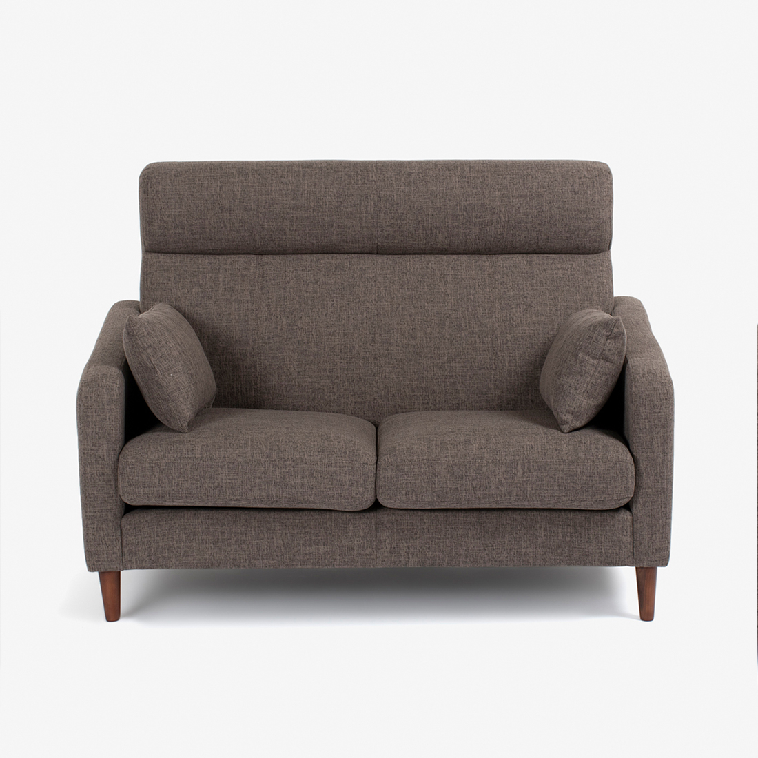 ソファ 3人掛け「クロス」幅189cm 布ブラウン色 #FG220-6D 木脚全2色