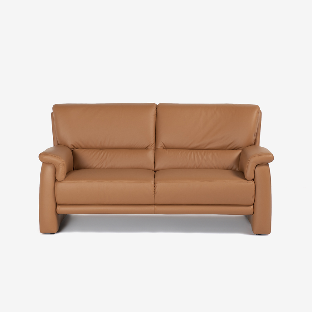 ソファ 2.5人掛け「ルーニー SD-344」幅183cm 半革キャメル色 #M-02