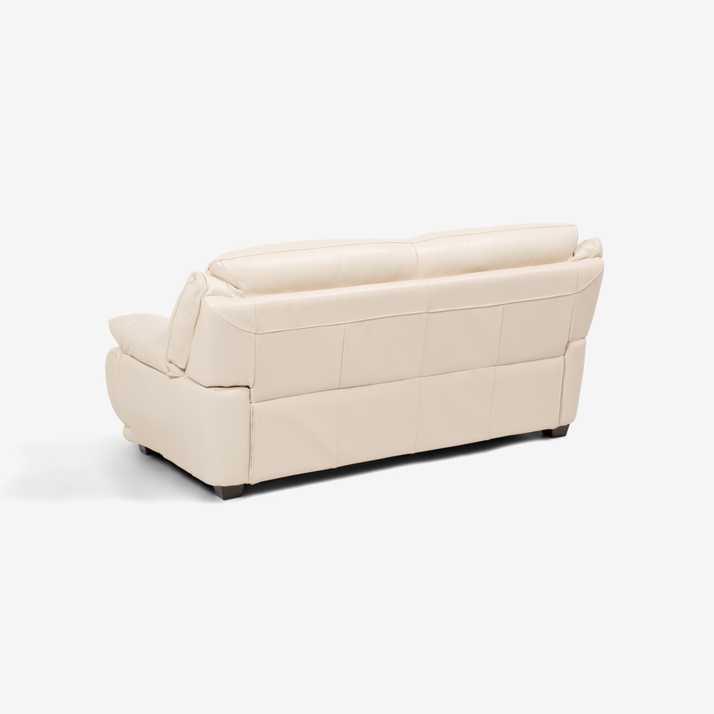 ソファ 2.5人掛け「オースチンKD」幅187cm 革#J/S-862C ビスク色 脚部