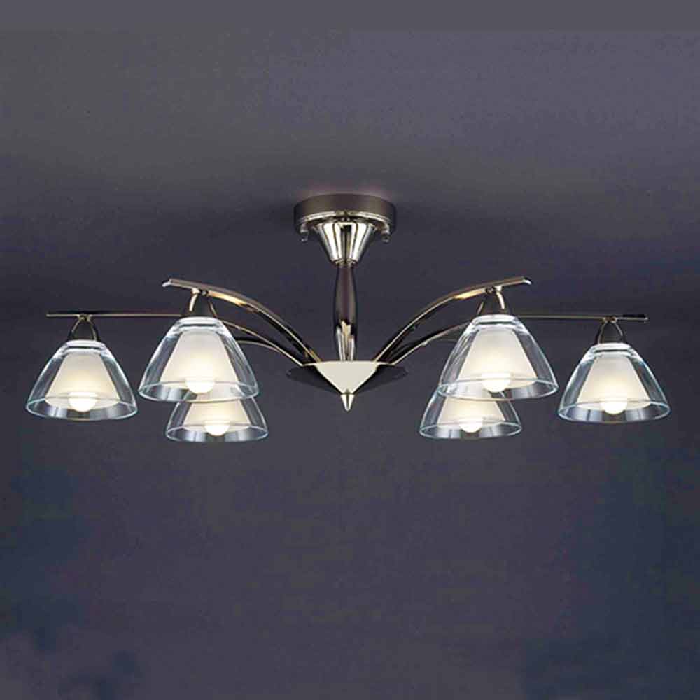 シャンデリア「SAN-4054/6BK」約8〜10畳用 ランプ別売 | 【公式】大塚