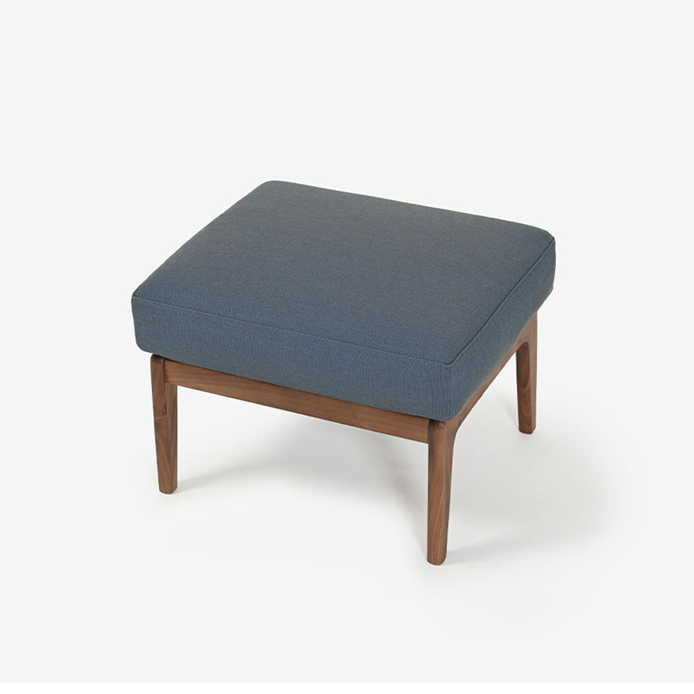 カリモク家具 スツール「デセール W306」ウォールナット材R色 布#kvST3