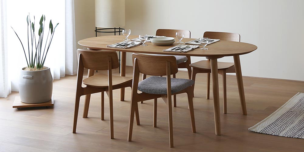 ダイニングチェア「ブラン」ホワイトオーク材 板座 | 【公式】大塚家具