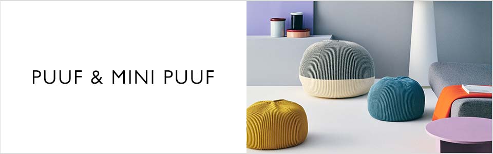 MINI PUUF Cover White×Black MIX｜1人掛け｜IDEE SHOP Online